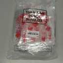 Aliceset 24 Pcs Valentines Goodie Bags Plastic Gift Bags with Handles 7.87 x 7.87 x 3.15 in Galentines Reusable Clear PVC Heart Gift Bag for Valentines Wedding Bridal Party Favors