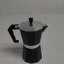 Primula Classic Stovetop Espresso and Coffee Maker, Moka Pot for Italian and Cuban Caf Brewing, Greca Coffee Maker, Cafeteras, 6 Espresso Cups, Black