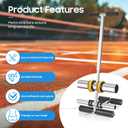 Court Line Tape Machine, Hand Pushed Basketball Court Line Striping Machine, Field Line Striping Marking Machine, Floor Paint Tape Applicator for Parking Lots, Driveway, Playground