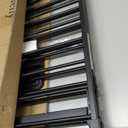 29.4-78" Extra Wide Baby Gate, Long Dog Gates Indoor for Doorways Stairs, Essential Large Safety Gate for Child Toddler with Anti-Trip Pedal, Adjustable Pet Gate, 28" Tall 3 Metal Panels Black