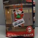 Joiedomi Hanging Christmas Inflatable Climbing Santa, Hanging Inflatable Christmas Decorations with Build-in LEDs, Blow Up Santa Yard Decorations for Xmas Party Indoor, Outdoor, Garden, Lawn Dcor