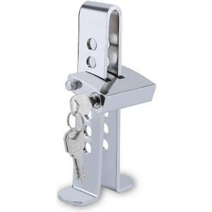 Car Anti-Theft Brake Clutch Lock - Stainless Steel Security Protection Safety Tool - Automobile Hidden Throttle Pedal Lock With 3 Keys