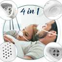4 in 1 Anti snoring Devices,Drug-Free Snoring Relief Device Gentle Moisturizing Mist Helps Reduce Dry Throat & Nighttime Snoring,Adjustable Wind Force Anti snoring Devices