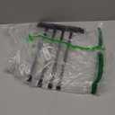 GERZWY Swivel Towel Bar SUS 304 Stainless Steel 4-Arm Bathroom Swing Hanger Towel Rack Holder Storage Organizer Space Saving Wall Mount Matte Black HYG04-BK