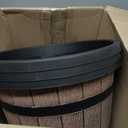Large Plastic 4 Pack14 inch Plant Pots with Drainage Holes & Saucer