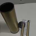 BGL Brushed Gold Toilet Brush and Holder,Stainless Steel Toilet Brushes for Bathroom with Holder
