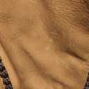 Luxury Handcrafted Moroccan Leather Pouf - Boho Chic Ottoman Seat & Footstool for Living Room Decor - Foot Rest - Round Ottoman (Light Tan with Brown Thread, Stuffed)