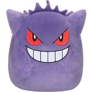 Squishmallows Pokemon 14-Inch Gengar Plush - Add to Your Squad, Ultrasoft Stuffed Animal Large Plush, Official Kelly Toy Plush