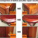 Wood Filler Putty - 9.87 oz, Walnut, Stainable & Paintable Repair Kit for Furniture, Quickly Fix Cracks, Chips, Nail Holes & Defects in Wood Floors & Cabinets - Easy Sanding
