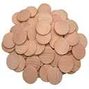 1.5 Inch Natural Wood Slices Unfinished Round Wood Coins for DIY Arts & Crafts Projects, 200 per Pack.