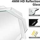 Bathroom Mirror-20X20 Wall Mirrors Decorative, Beveled Edge Frameless Mirror for Wall Bathroom, Vanity Room, Bedroom, Living Room and Enterway