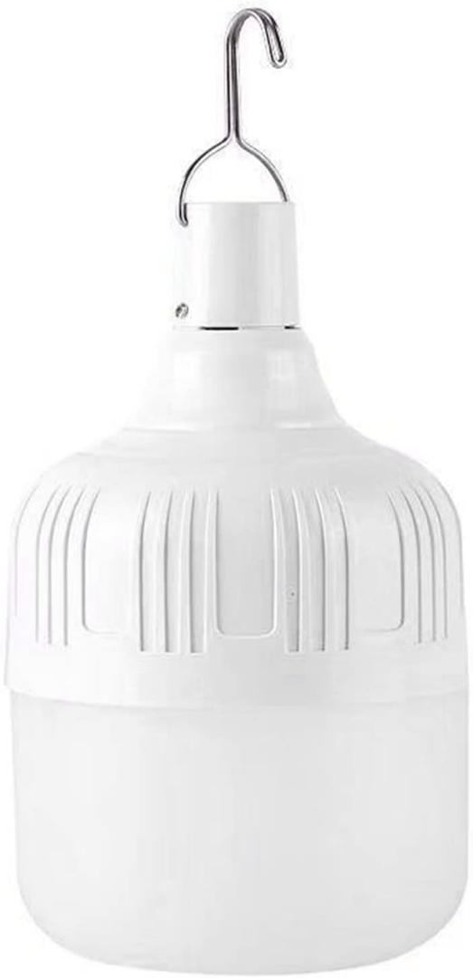 LED Emergency Light Bulb 80W 80mm White Light USB Charging Energy Saving Bulb for Night Market Lighting,Household Power Outage Emergency,Construction Repair, Night Walk