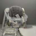 KB 3-in-1 Foldable Baby High Chair | Multifunctional Infant High Chairs for Babies and Toddlers | Removable Seat & Tray Easy Clean | 7 Height & 4 Recline Adjustable | 2 Locking Wheels (Grey)