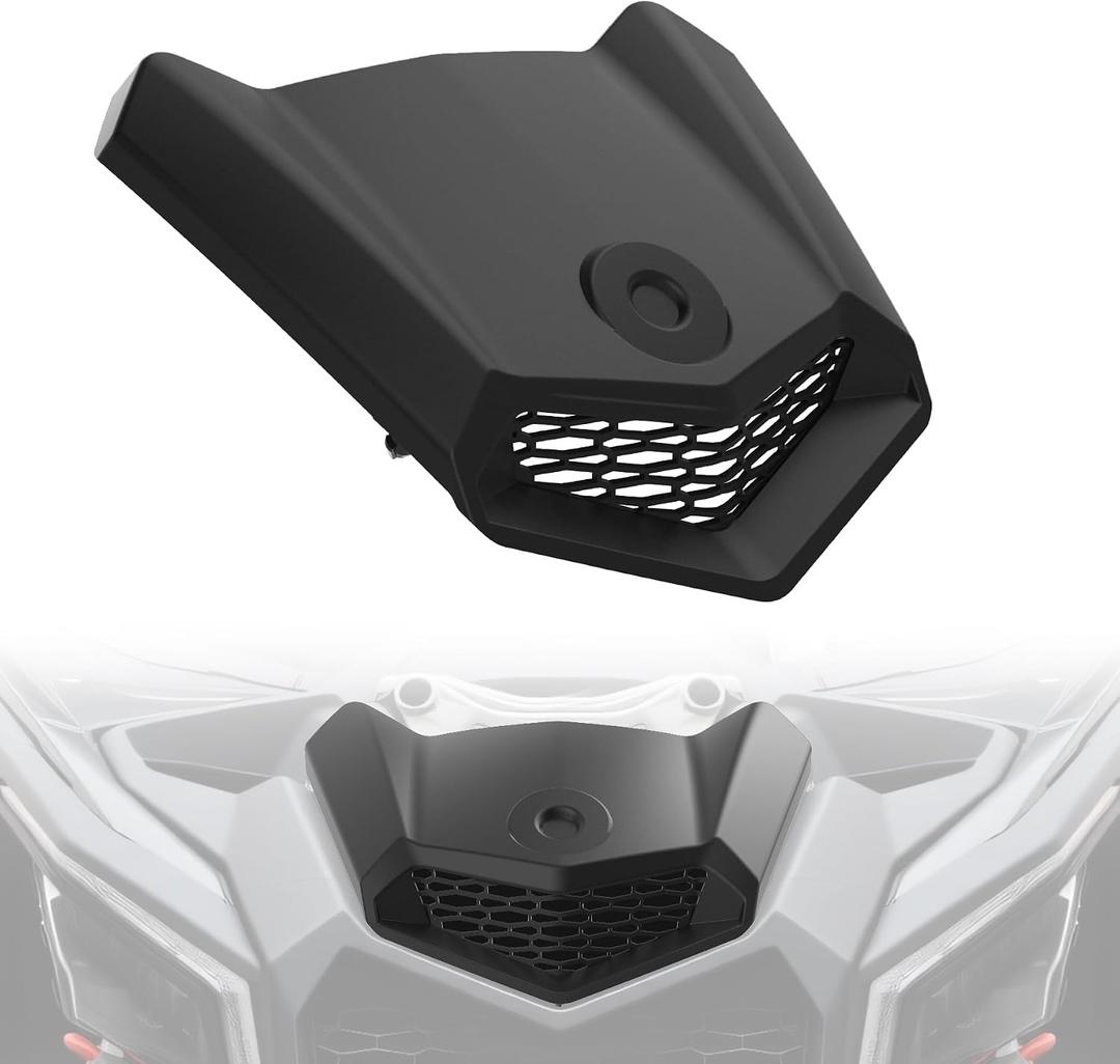Hood Scoop with Mesh for Can-Am Maverick X3,Black Front Hood Cover with Grill Vents for Maverick X3/X3 MAX Turbo R XDS 2017-2025 Accessories, Enhanced Airflow Engine Cooling,Replace 705014313