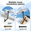 Starlink Gen 3 Wall Mount Standard Kit, Adjustable Metal Standard Kits for Starlink V3 Dish, Wall and Roof with Complete Installation Hardware