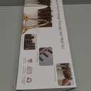 Wood Coat Rack Wall Mount - Large Walnut Piano Coat Rack wtih 5 Hooks for Hanging Clothes,Keys,Robes,Purse,Towels,Modern Decorative Wall hooks Heavy Duty Hanger Organizer for Bathroom/Bedroom/Entryway