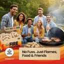 Moscow-Mix Fire Starter (150 PCS) Bulk Natural Fire Starters for Campfires, Fireplace, Charcoal Starter for Grill, BBQ, Wood Stove, Fire Pits - Odorless, Non-Toxic, Waterproof Natural Wood Starters