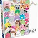Buffalo Games - Squishmallows Buddies 100 Piece Jigsaw Puzzle, Family Puzzle Ages 6+, Made in USA, Recycled Premium Board, Full-Color Poster
