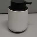 Soap Dispenser Ceramic with Easy-to-Press Pump Hand Lotion Liquid Dispenser for Shampoo Bathroom Kitchen 12 oz Blackwhite (Liquid-blackwhite)
