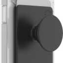 PopSockets Phone Wallet with Expanding Kickstand, Phone Card Holder - Black