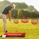 Golf Chip-N-Net Sports 3 Piece Chipping Nets Target Practice Set with Accessories Including 12 Practice Golf Balls and a Complimentary Carrying Case for Indoor and Outdoor Use