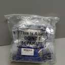 Aliceset 12 Pcs Clear Plastic Gift Bags with Die Cut Handles Reusable Party Favor Bags with Ribbon for Mother's Day Wedding Graduation Bridal Shower Baby Shower, 12 x 10 x 5''(Royal Blue)