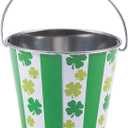 ST. Patrick's Day Metal Pail - 2.75 in x 3 in - Party Supplies - 12 Pieces