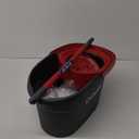 O-Cedar EasyWring Microfiber Spin Mop, Bucket Floor Cleaning System, Red, Gray, Standard