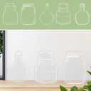 9 x 20pcs Transparent Dried Flower Bookmark, Botanical Specimen Clear Bookmark Beautiful Flower Page Pressed Clips Crafts for Reading Scrapbook DIY (Style C)