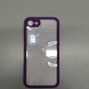 Miracase Crossbody Phone Lanyard Cases, Clip and Go Strap for iPhone SE, Adjustable Crossbody Cell Belt with Zippered Pouch, Neck Shoulder Cell Lanyard for Women, Purple