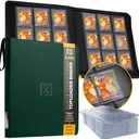 X PRO Top Load Card Binder - Compatible with Top-loading Card Cases - Fits 252 | 20 Premium Loaders Included | 9-Pocket Ringless Double-Sided Pages | Storage for TCG & Sports Cards, 4x6 inches , 2.5x3.5 inches