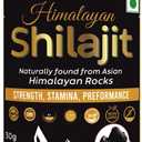 Pure Shilajit from Himalayan, 30G Shilajit Resin-1000MG 100% Pure for Men and Women
