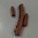 Wood Therapy Guasha Wood Stick Massage Tools, Lymphatic Drainage Massage Stick, Stomach Cellulite Massager, Myofascial Release Tool, Ease Pain Self Body Sculpting, Mountable Handle Double Row 20 Beads