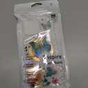 PIXIU Case for iPhone 16 Compatible with Magsafe, Laser Glossy Pattern,Cute Curly Wave Clear TPU Bumper Military Grade Drop tection Phone Cover for Women/Girls -Butterfly/Floral