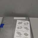 SpaceAid 4 Pack Bed Sheet Organizers and Storage, Foldable Organizer for Linen Closet, Sheets Set Folder Keeper with Window XL (Queen & King Size) Organizing Bedding Container, Gray 91ZDSN-SL01-G4