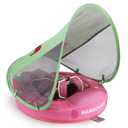 Mambobaby Float with Canopy & Tail, Non-Inflatable Infant Pool Float