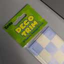 Eureka 845692 S'Cool Era Checkered Sky Decorative Classroom and Bulletin Board Trim for Teachers, 2.25" Wide with 37 Feet Total, 12 Strips