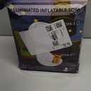 Balabulala Inflatable Couch with Armrest＆Ottoman, Blow Up Lounger Chair,Folding Air Chair for Adults,Inflatable Lazy Sofa Perfect for Rooms, Camping or Home(Without Pump)