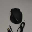 TECKNET Wireless Mouse, Bluetooth Mouse (BT5.0/3.0 & 2.4G) Rechargeable 4800 DPI Silent Mice, Computer Mice with USB A Receiver,Large Sized Ergo Grips Optical Cordless Mice for Laptop/Mac/PC,Black