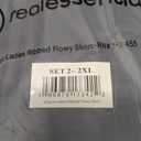 Real Essentials 4 Pack: Women's Ribbed Active Skort Pockets Skirt Running Tennis Golf Workout Sports, 2XL
