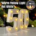 50th Birthday Decorations Woman Man,Marquee Numbers for 50th Wedding Anniversary Decorations,Light Up Numbers 50 Sign for Party Backdrop Wall Decor,50 Birthday Centerpieces Table Decoration