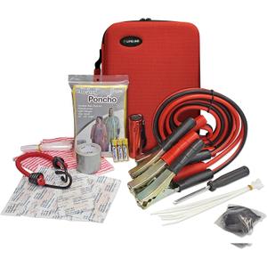 Lifeline 4312 Emergency Roadside Kit, Red