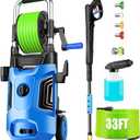 Electric Pressure Washer 4800 PSI 4.0 GPM Power Washers Electric Powered with with 33ft Pressure Hose, 4 Nozzle and Foam Cannon, Powerwashers for Home, Cars, Patio, Blue