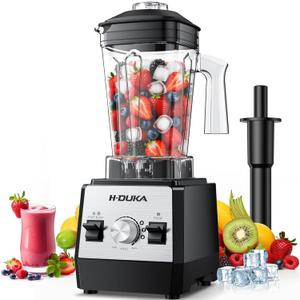 Blender, Countertop Blenders for Kitchen with 64oz Pitcher, Powerful 25000 PRM Blender for Smoothies, Ice Crushing, Frozen Fruits, Milkshakes, Pulse Function, Self-Cleaning, Dishwasher Safe
