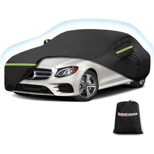 for Mercedes Benz E Car Cover Waterproof All Weather Heavy Duty Protection Outdoor Full Car Covers Windproof with Driver Side Zipper Compatible for Mercedes Benz E-Class 2006-2025 Sedan