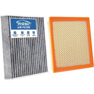 Engine+Cabin Air Filters Fit for 2013-2018 Toyota AvalonLexus ES350 3.5L, 2012-2017 Camry 3.5L, 2014-2019 Highlander 2.7L & 3.5L Engine Air Filter Replace Accessories CA10755 CF10285