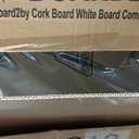 White Board and Cork Board Combo 24" x 18" Aluminum Frame