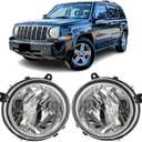 Headlights Assembly Replacement for 2007-2017 Jeep Patriot, 2007-2010 Compass Driver &Passenger Side, OE# CH2502176 /5303843AE