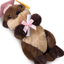 Blueweenly Sea Otter Stuffed Animal Plushie Cute Soft Sitting River Otter Stuffed Animal Ocean Gift for Graduations
