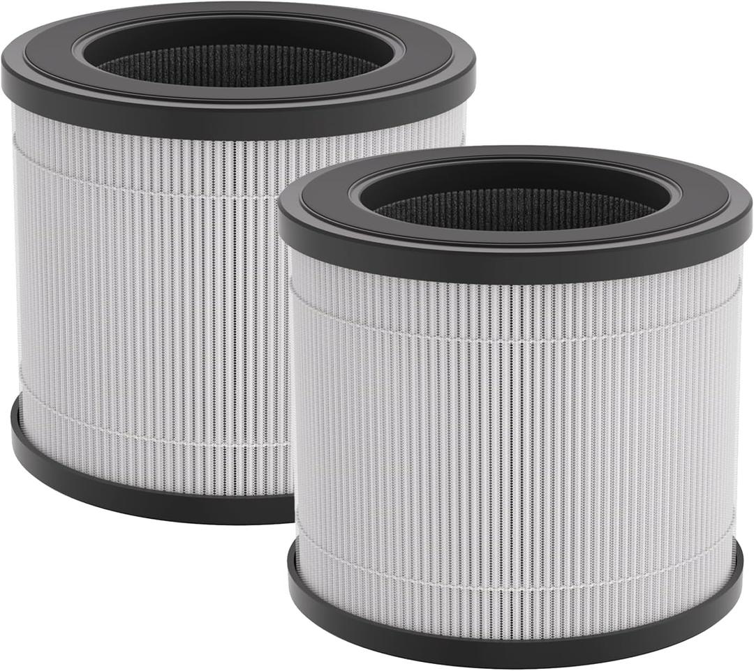 FULMINARE PU-P05 Air Purifier Replacement (2 Pack) Quiet Air Cleaner Filtering Out 99.97% 0.01 Microns, Smoke, Particles